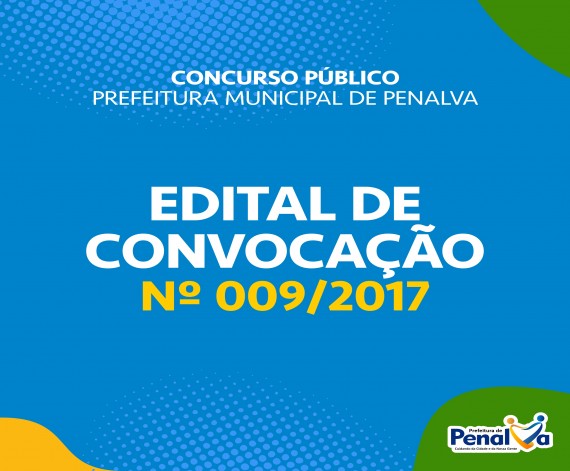 EDITAL DE CONVOCAÇÃO Nº 009/2019